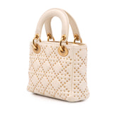 Mini Lambskin Cannage Studded Supple Lady Dior
